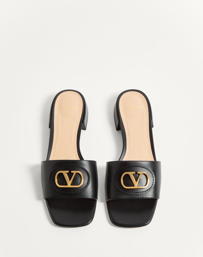 VLOGO SIGNATURE SLIDE SANDAL IN CALFSKIN 20MM - Image 5
